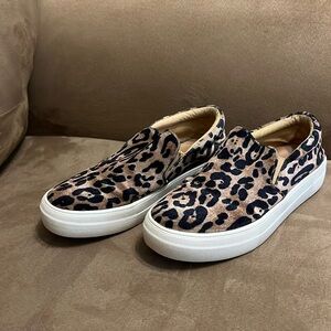 Steve Madden - Gills Leopard Print Slip On Sneakers size 8